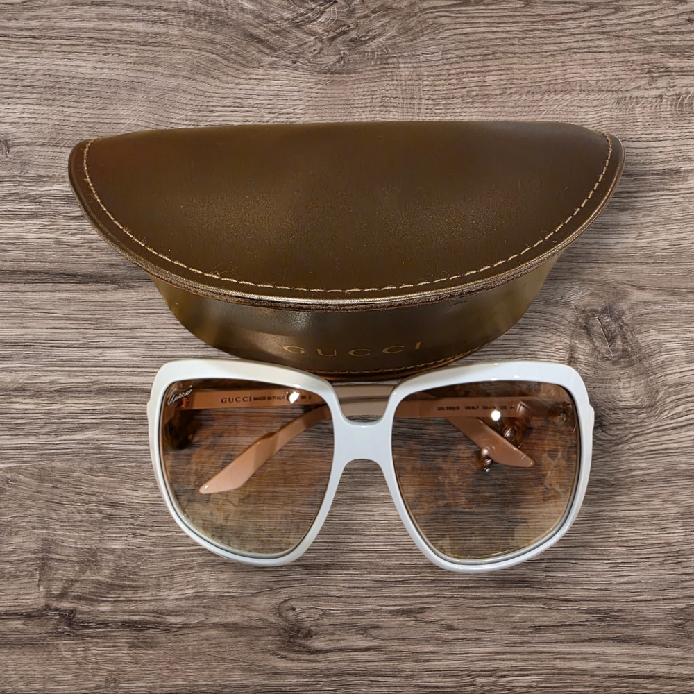 Gucci White Sunglasses